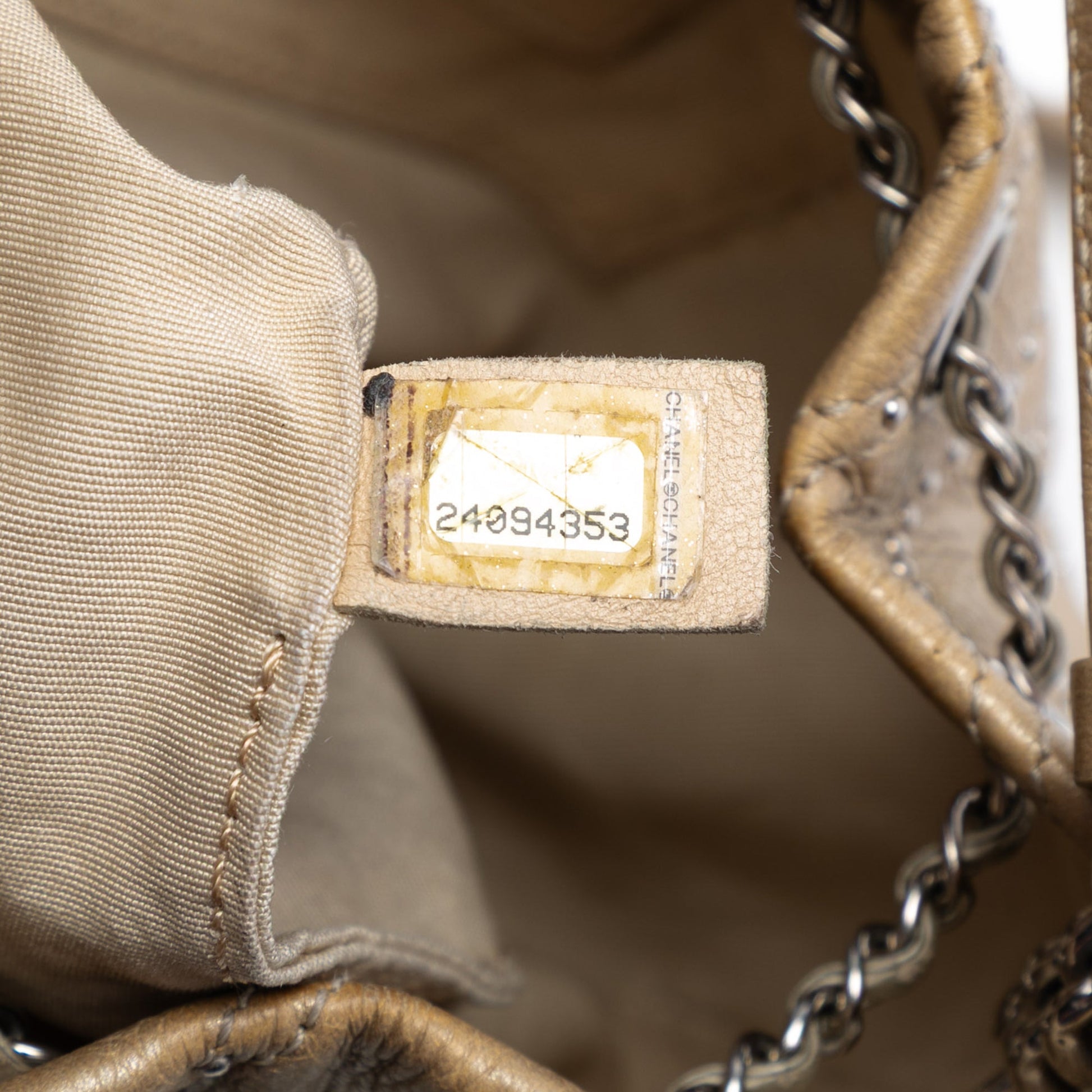 Small Chevron Calfskin Stud Wars Drawstring Bucket Bag
