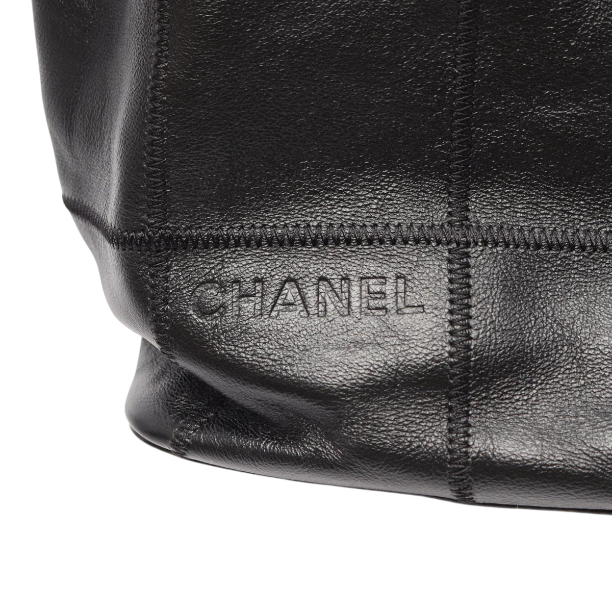 Chanel Chocolate Bar Calfskin Tassel Tote