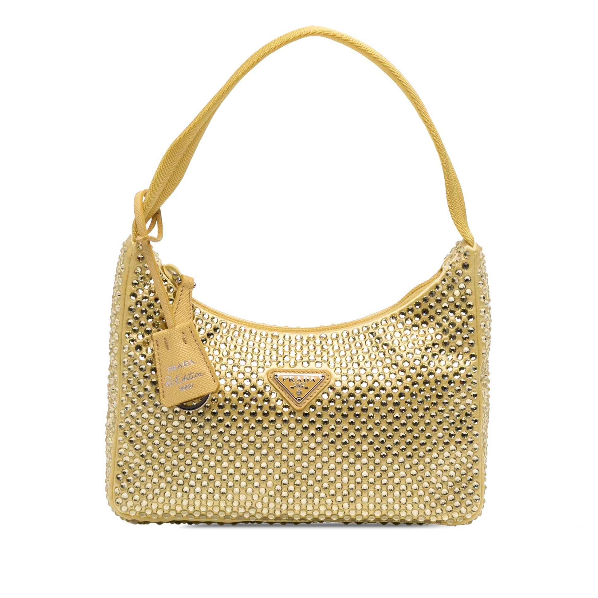 Prada Mini Satin Crystal Re Edition 2000 Shoulder Bag
