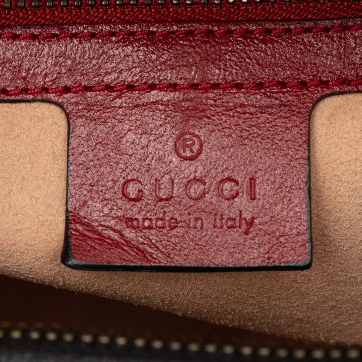 Gucci Small GG Marmont Matelasse Diagonal Leather Torchon Bamboo Satchel
