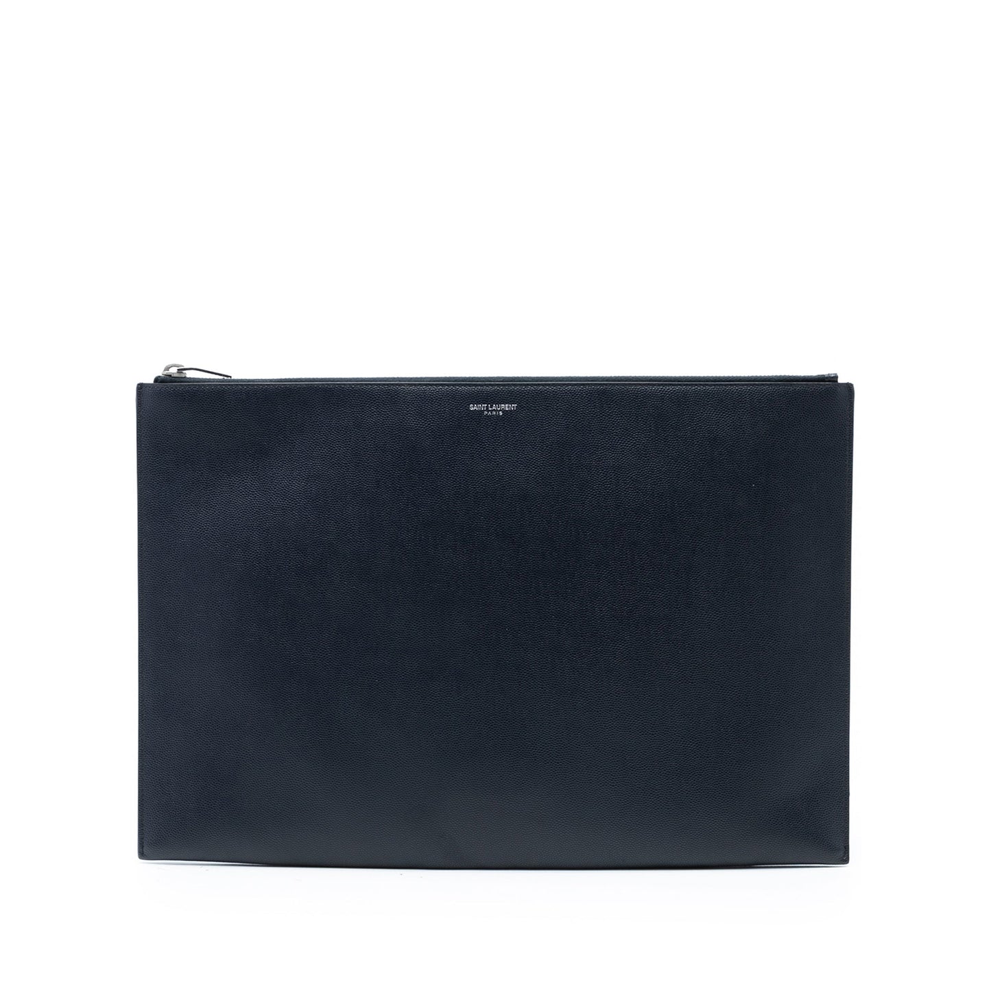 Saint Laurent Grain De Poudre Zip Document Holder