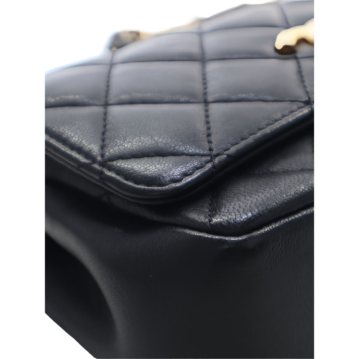 Chanel Small Quilted Lambskin Private Affair Camellia Flap — Black