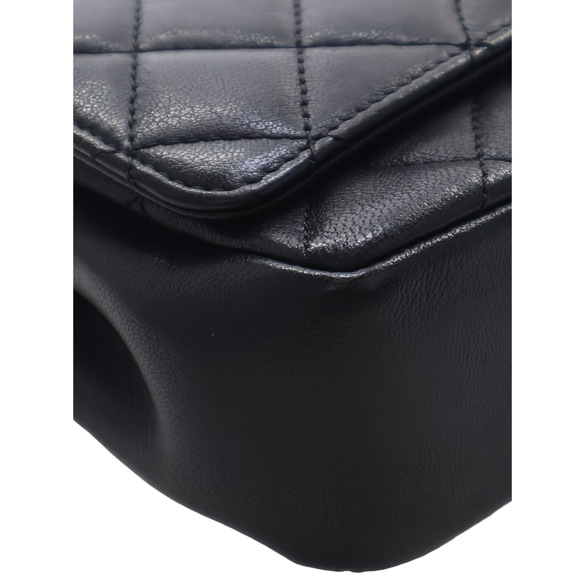 Chanel Small Quilted Lambskin Private Affair Camellia Flap — Black