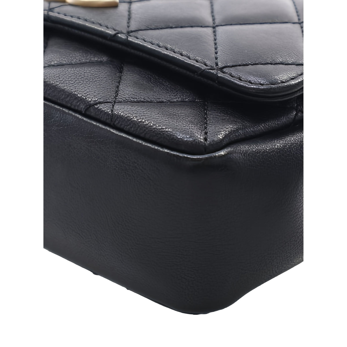 Chanel Small Quilted Lambskin Private Affair Camellia Flap — Black