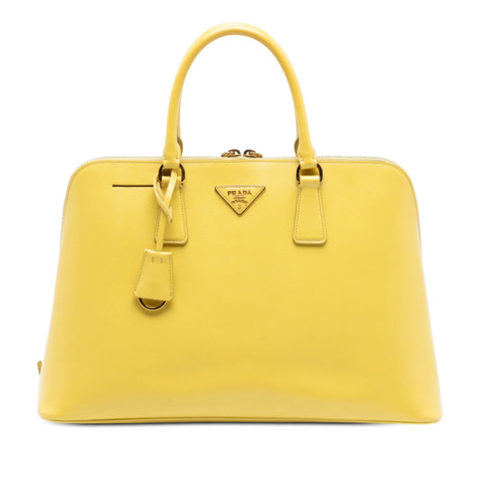 Large Saffiano Lux Promenade Satchel