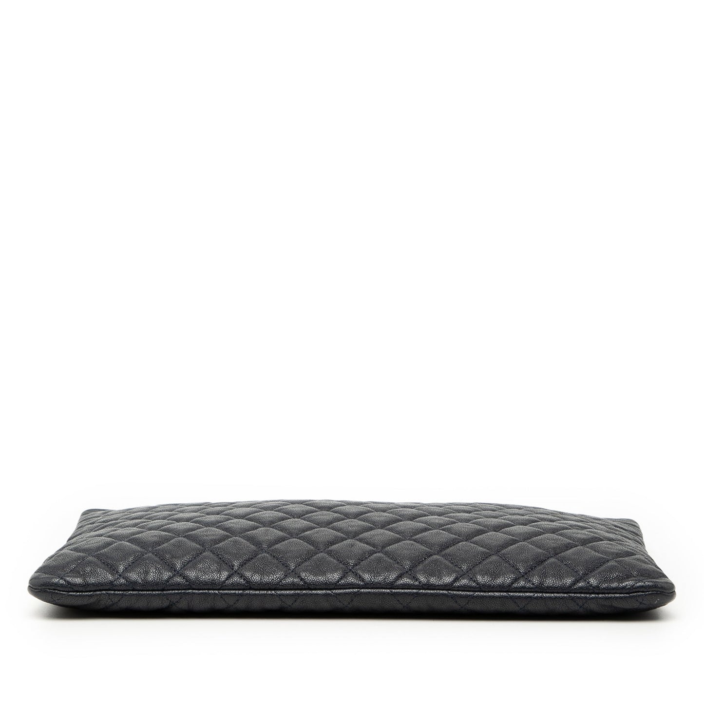 Chanel Large Quilted Caviar Boy O Case Clutch