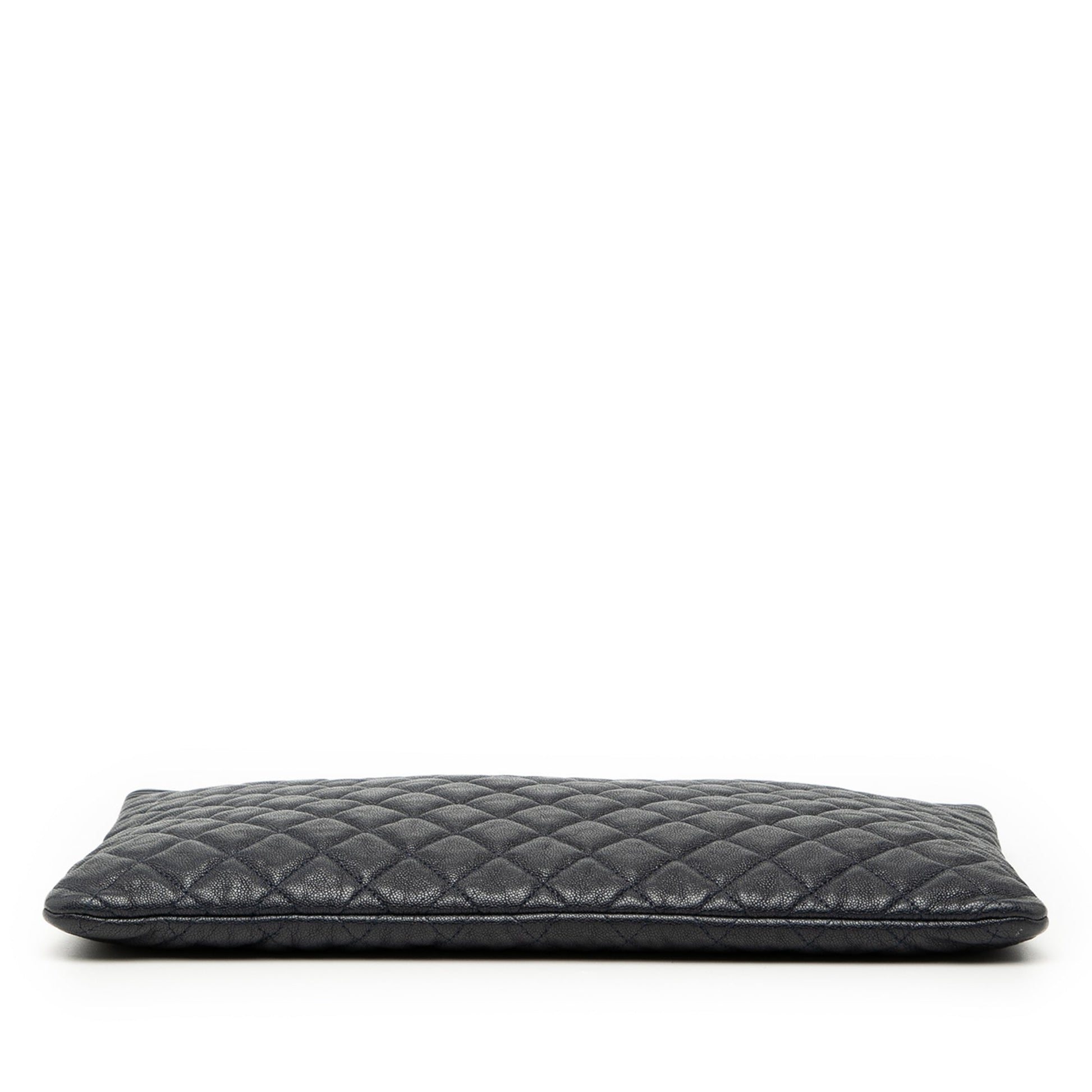 Chanel Large Quilted Caviar Boy O Case Clutch