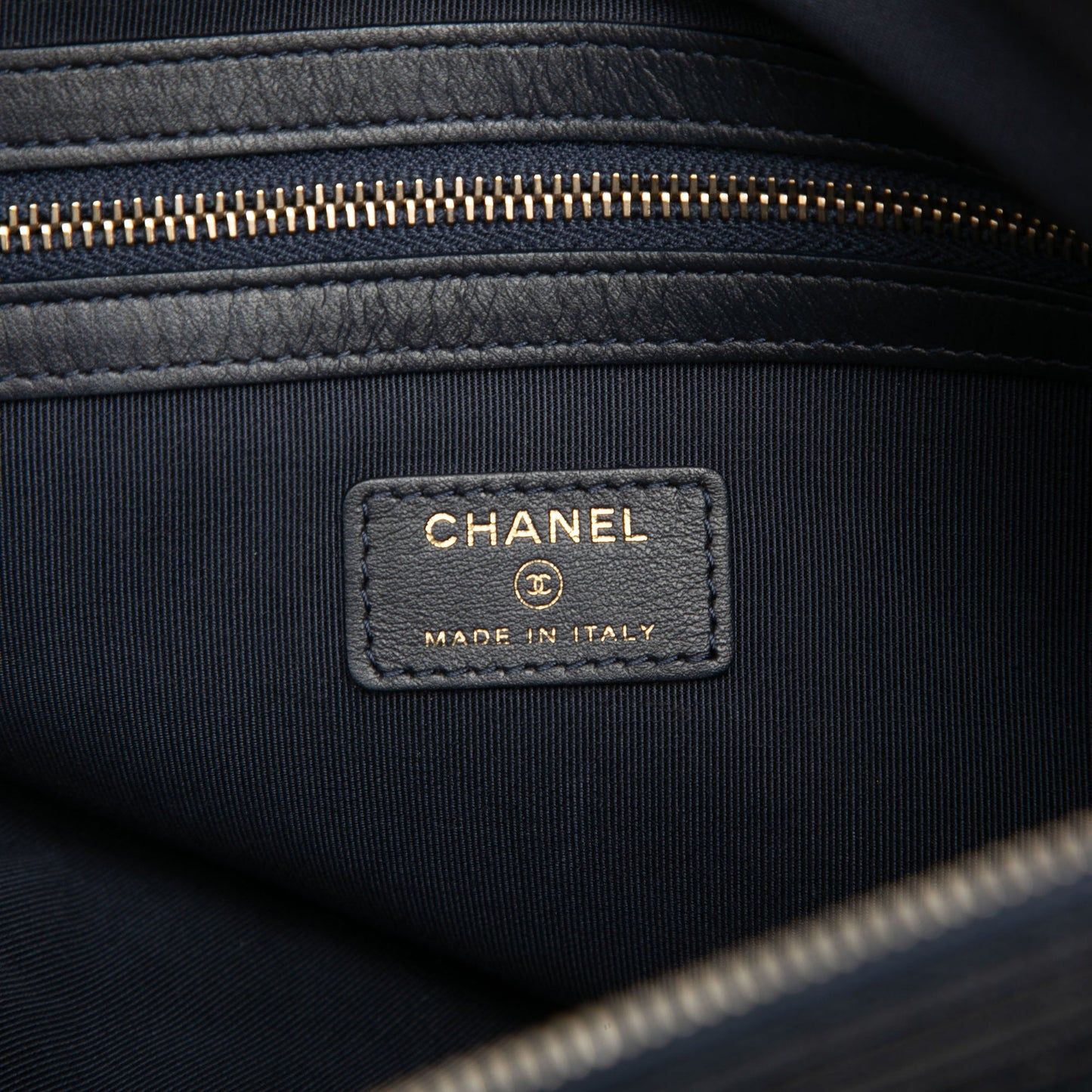 Chanel Large Quilted Caviar Boy O Case Clutch