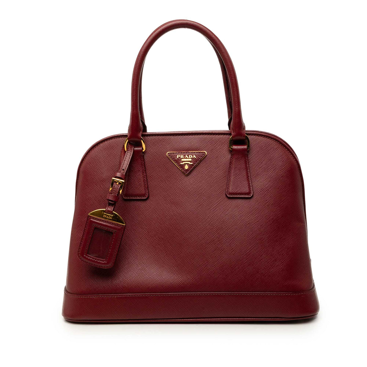 Prada Medium Saffiano Lux Open Promenade Satchel