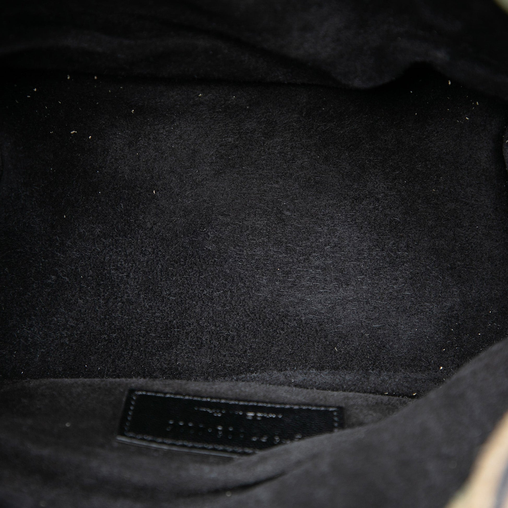 Saint Laurent Small Camouflage Print Suede Emmanuelle Fringe Bucket Bag