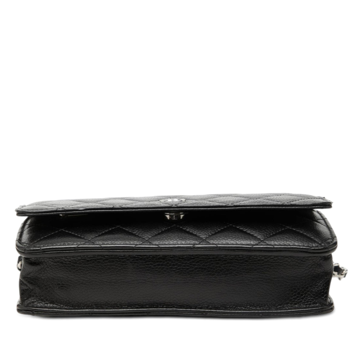 Chanel CC Quilted Caviar Wallet on Chain