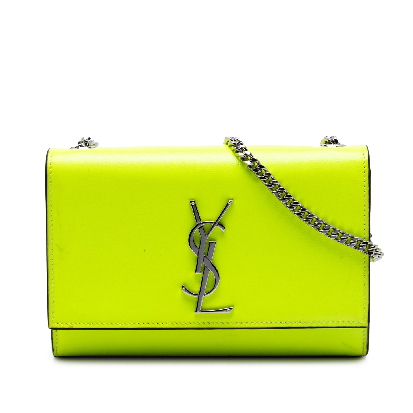 Saint Laurent Small Patent Grain de Poudre Monogram Kate Crossbody