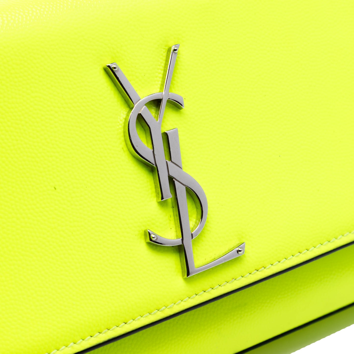 Saint Laurent Small Patent Grain de Poudre Monogram Kate Crossbody
