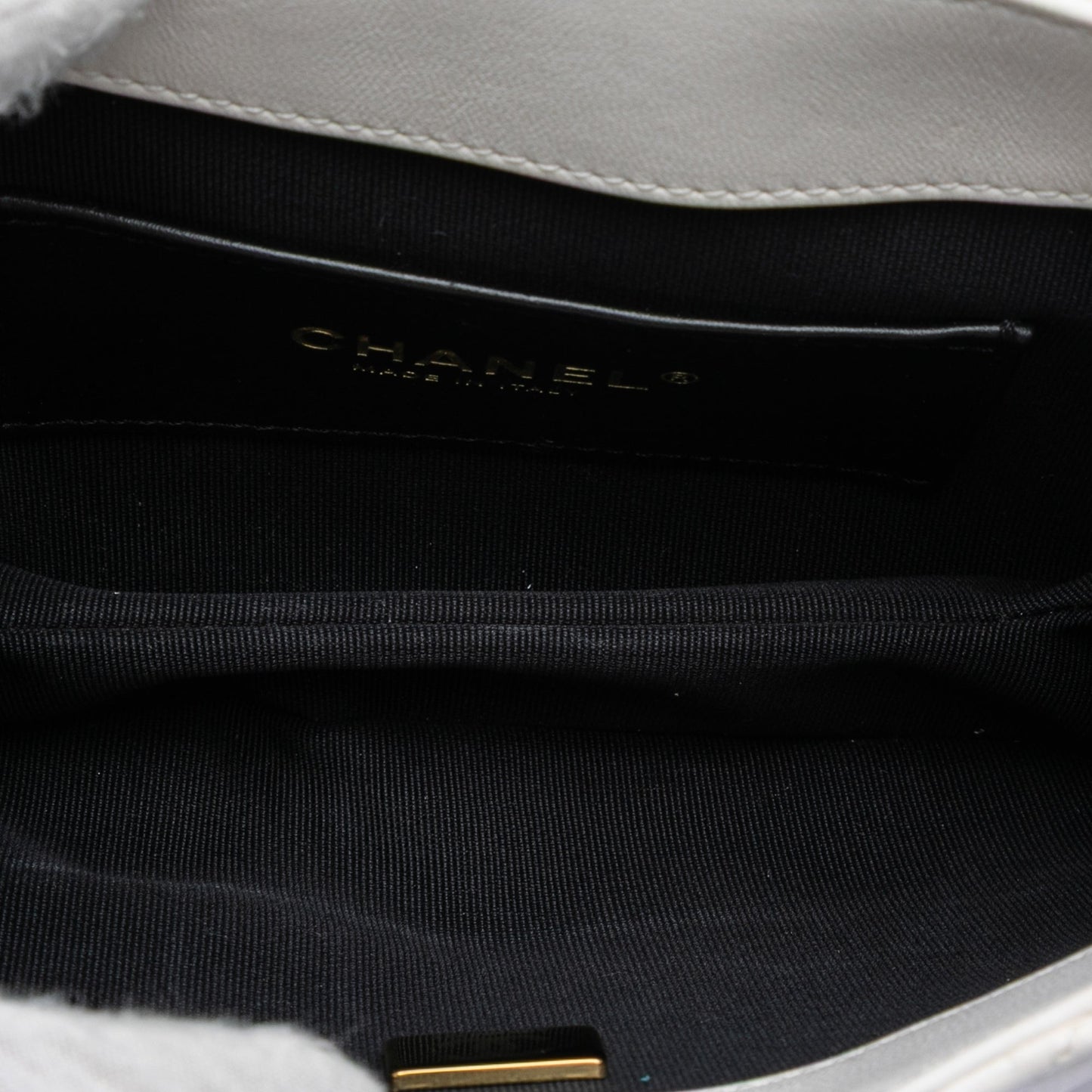 Chanel Small Quilted Lambskin Giant CC Chain Compartment Messenger Bag