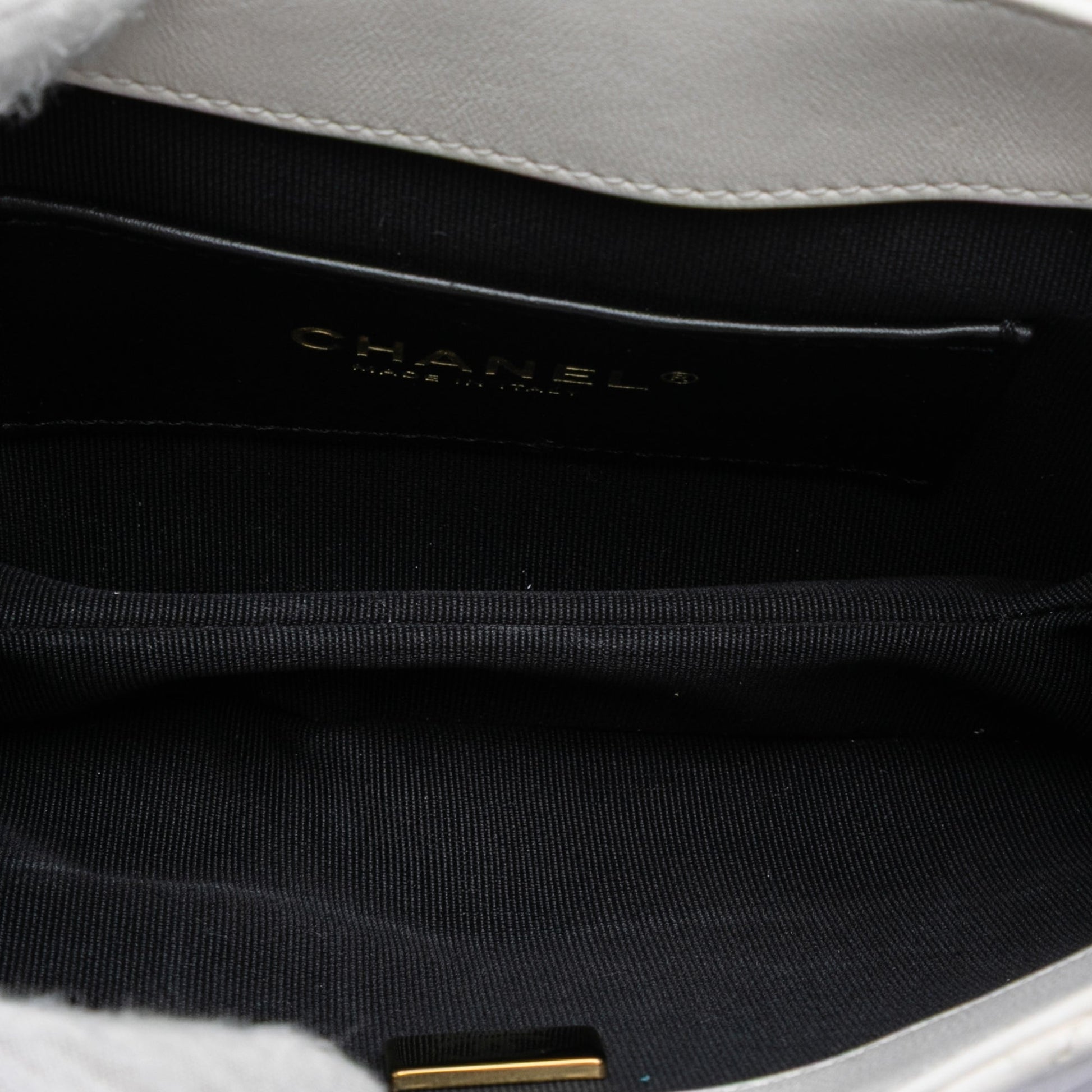Chanel Small Quilted Lambskin Giant CC Chain Compartment Messenger Bag