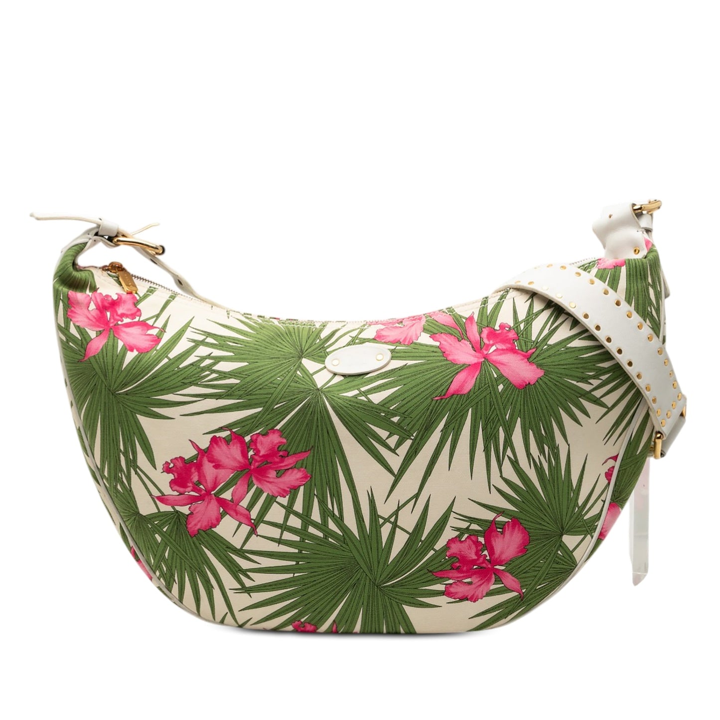 Floral Printed Canvas Crossbody