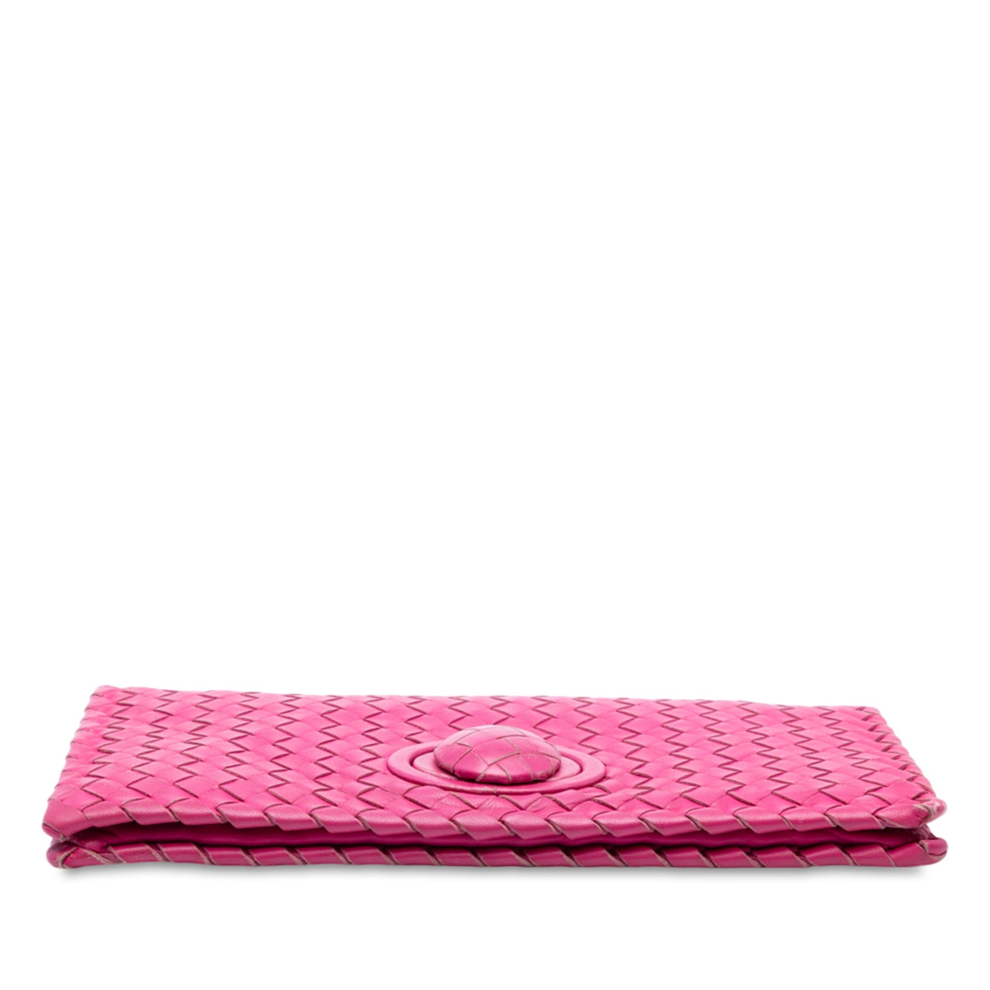 Bottega Veneta Nappa Intrecciato Turn Lock Clutch
