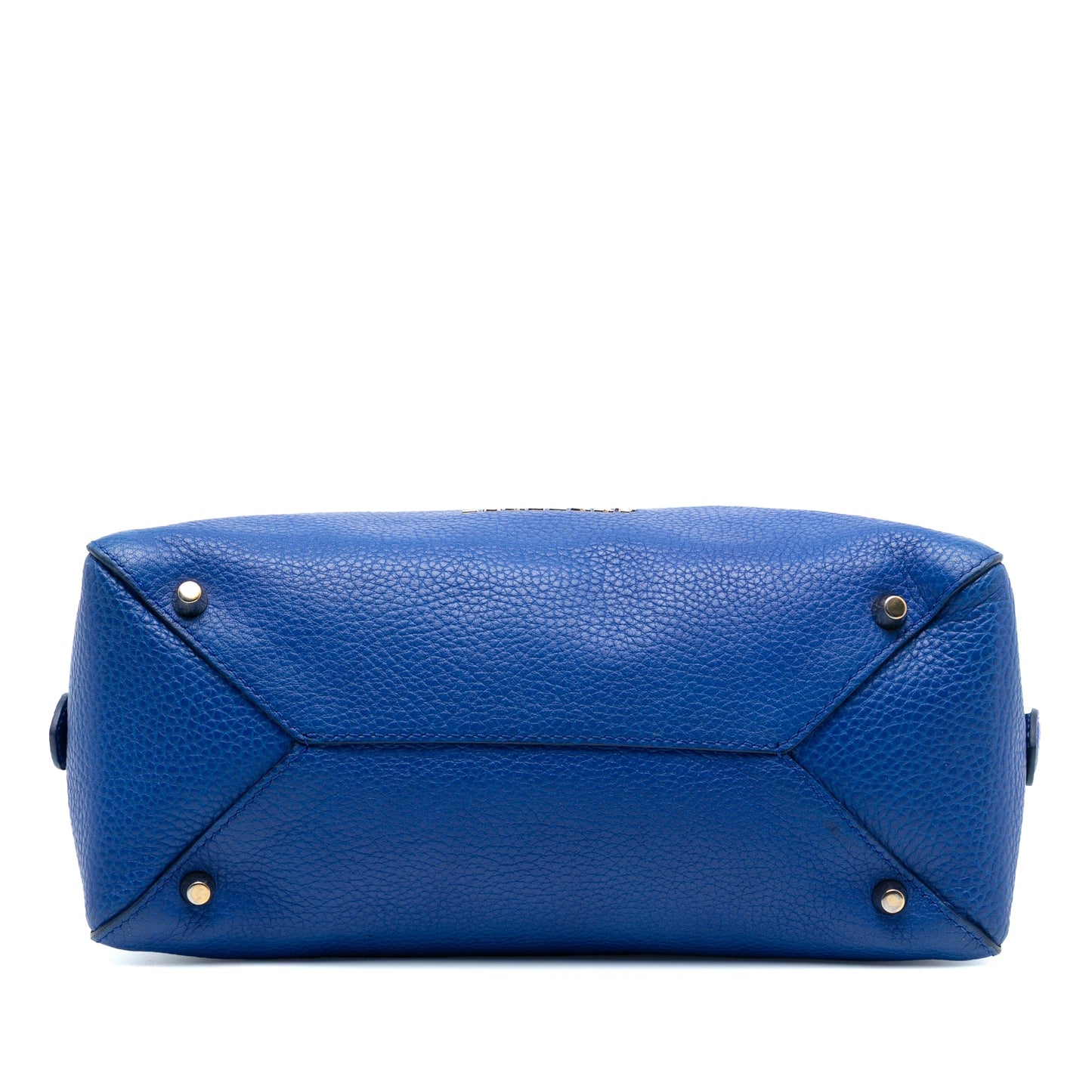 Burberry Small Grained Calfskin Greenwood Satchel