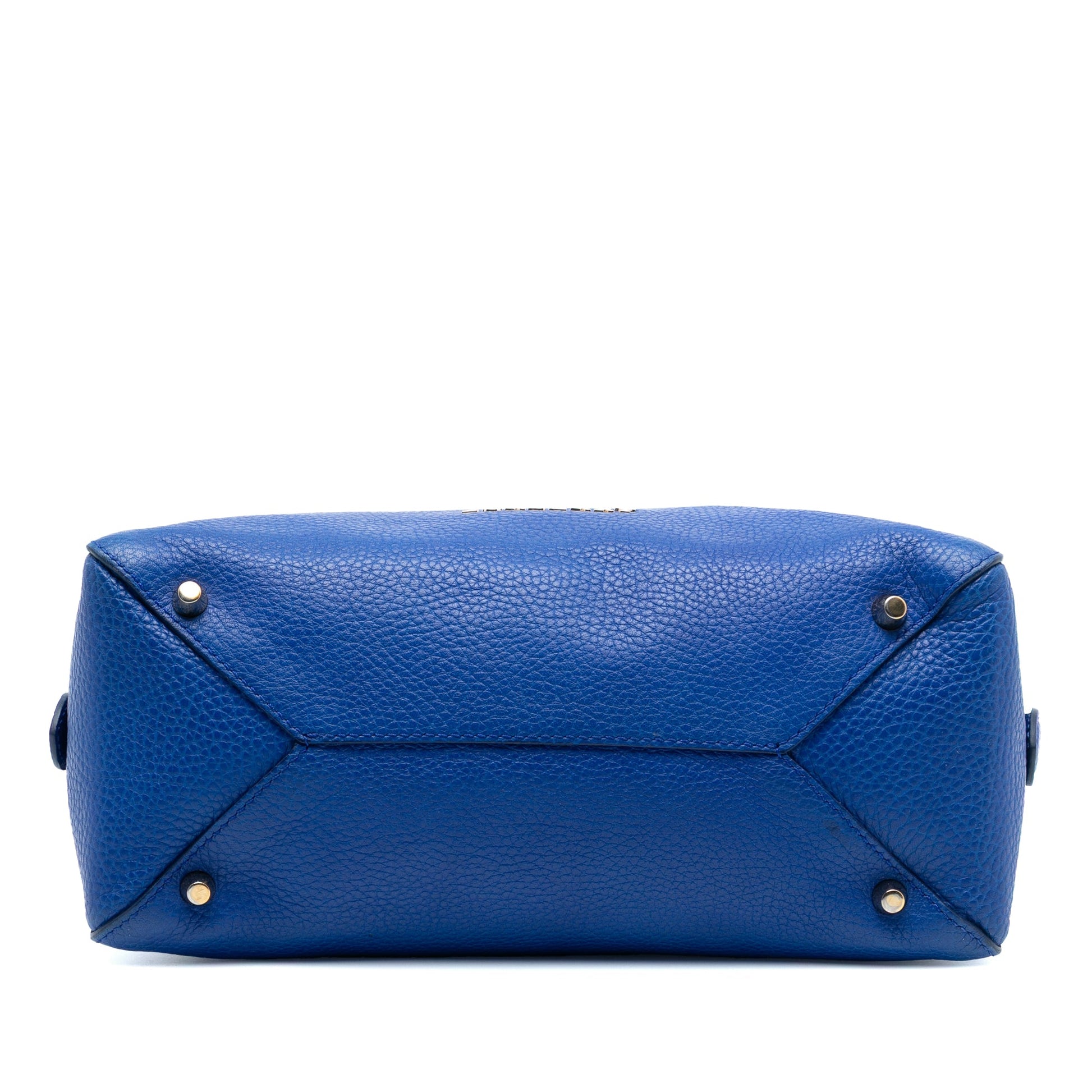 Burberry Small Grained Calfskin Greenwood Satchel