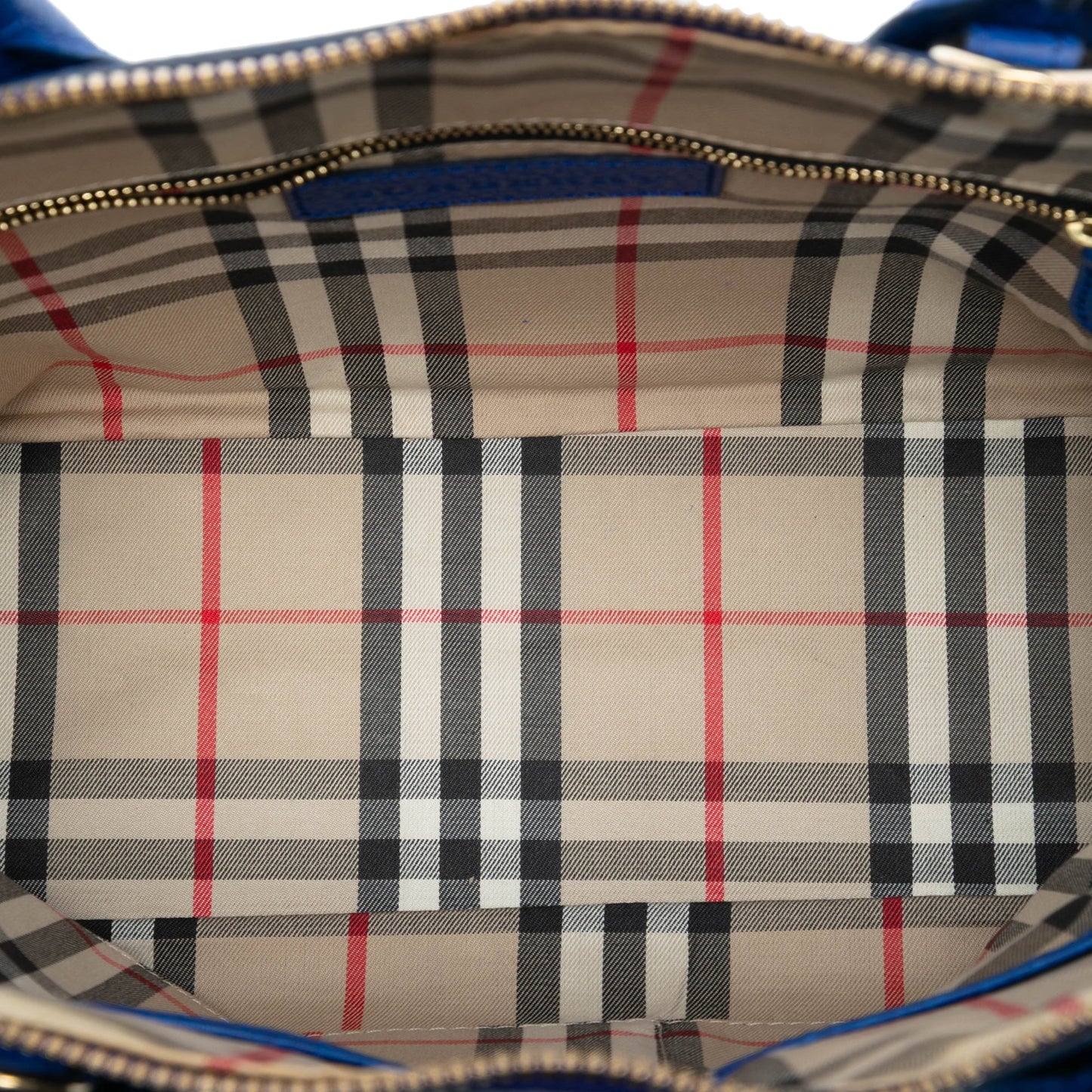 Burberry Small Grained Calfskin Greenwood Satchel