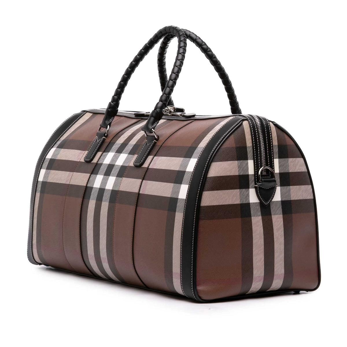 Burberry Giant Check Coated Canvas Travel Bag