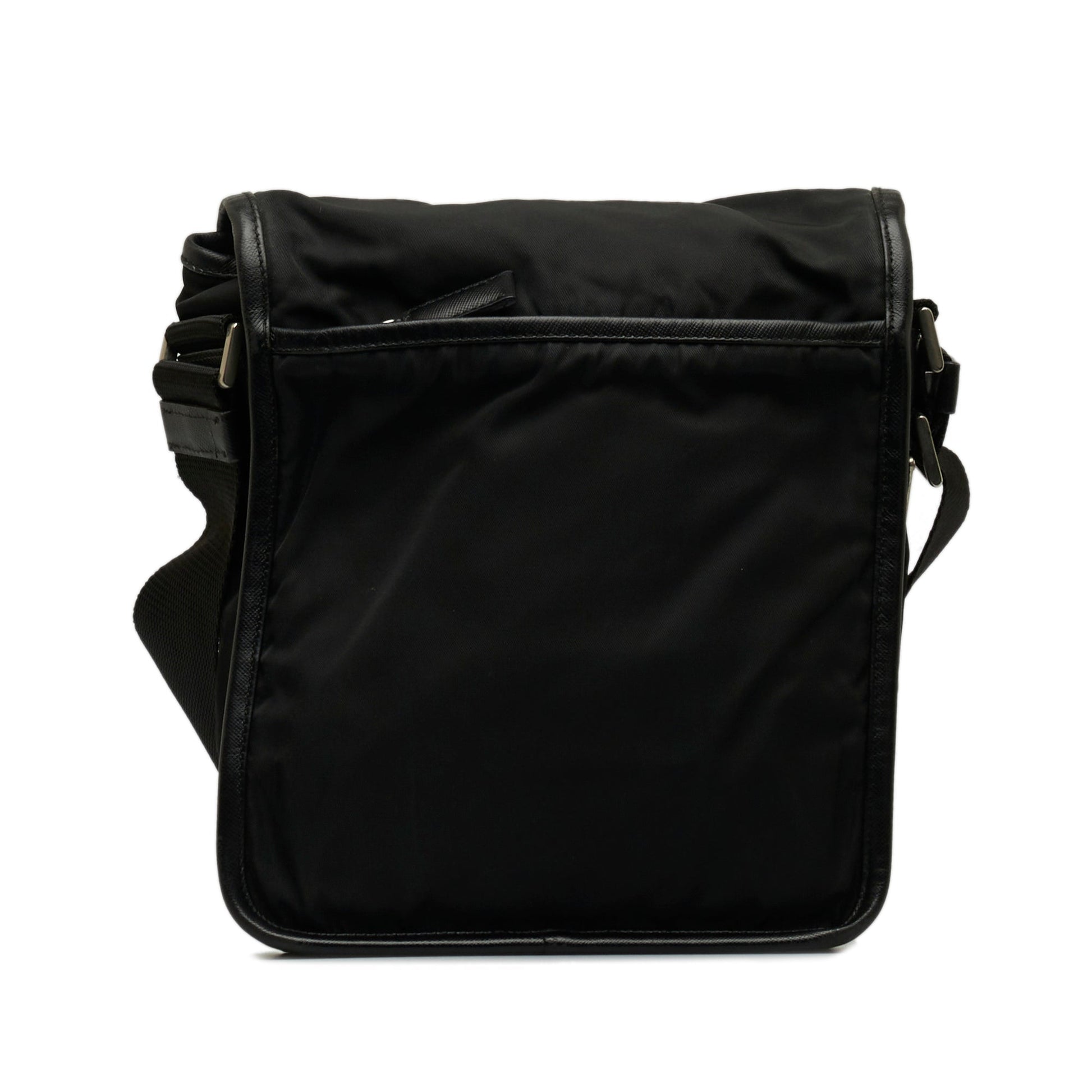 Prada Tessuto Buckle Messenger Bag