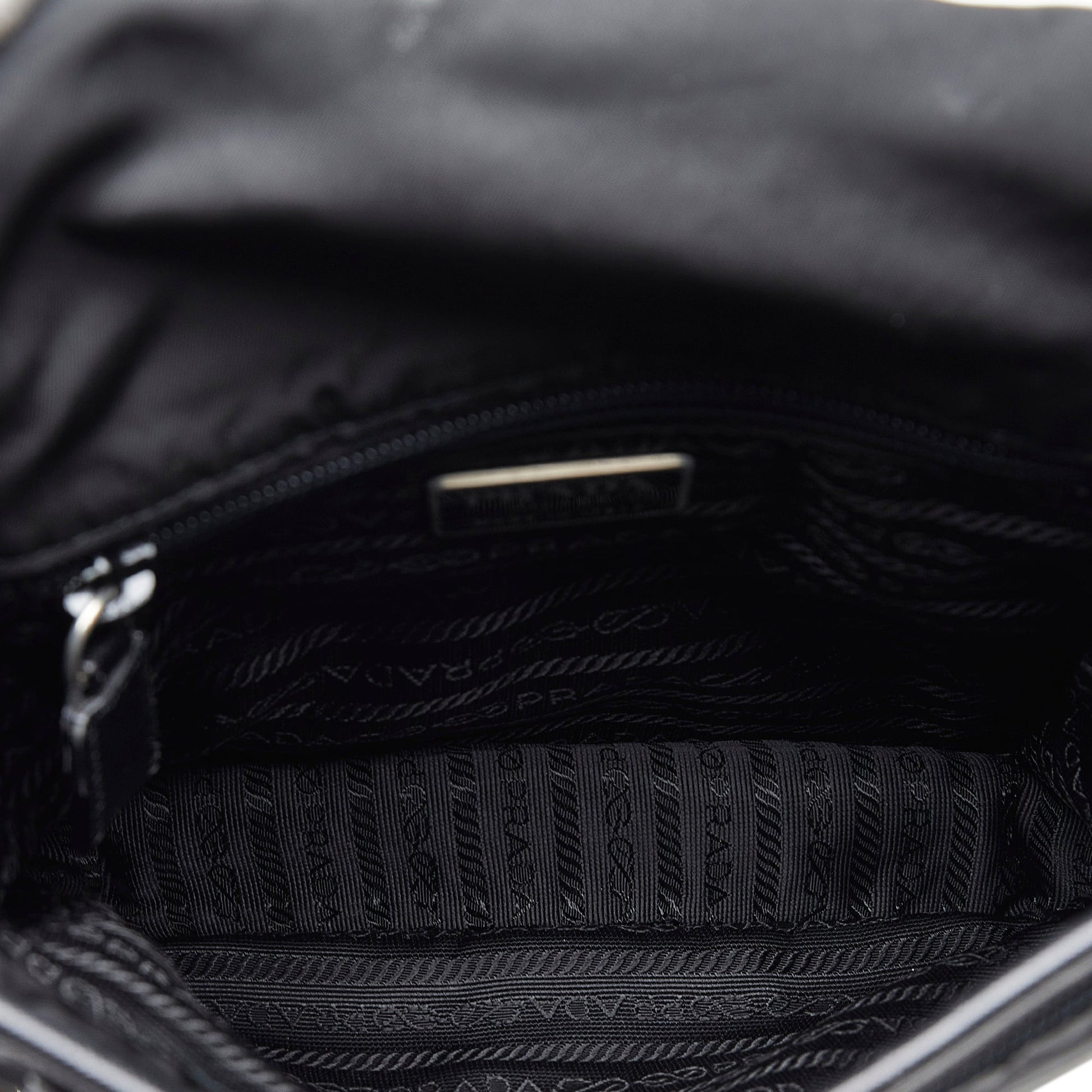 Prada Tessuto Buckle Messenger Bag