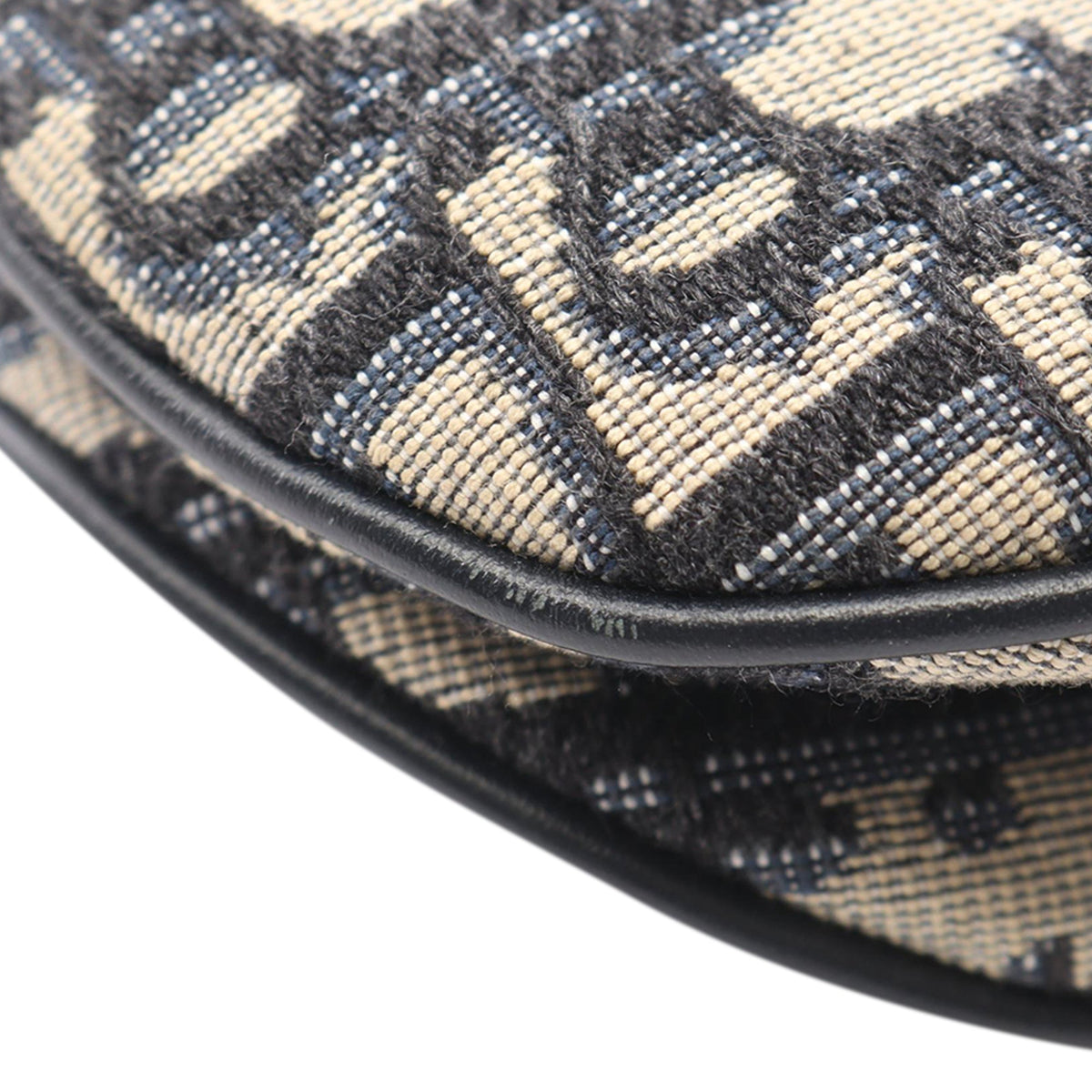 Dior Mini Oblique Canvas Saddle Bag — Blue