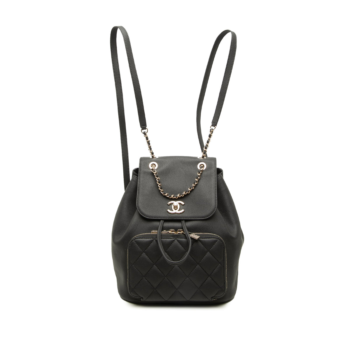 Chanel Caviar Business Affinity Backpack — Black