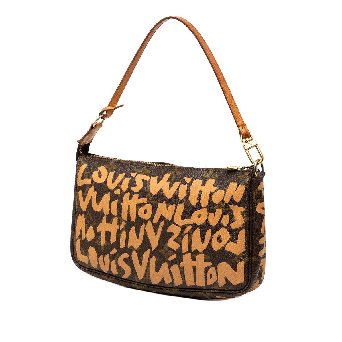 Louis Vuitton Stephen Sprouse Monogram Graffiti Pochette Accessoires — Brown