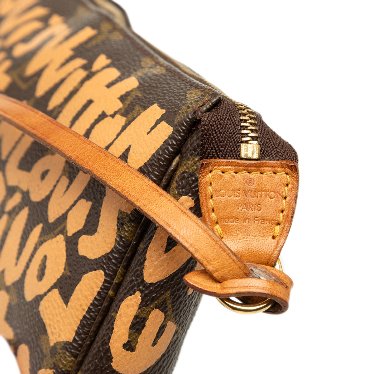 Louis Vuitton Stephen Sprouse Monogram Graffiti Pochette Accessoires — Brown