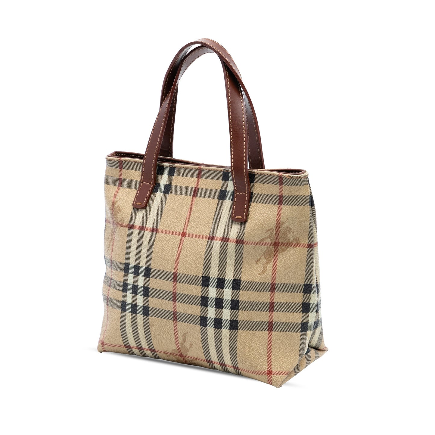 Burberry Haymarket Check Coated Canvas Handbag