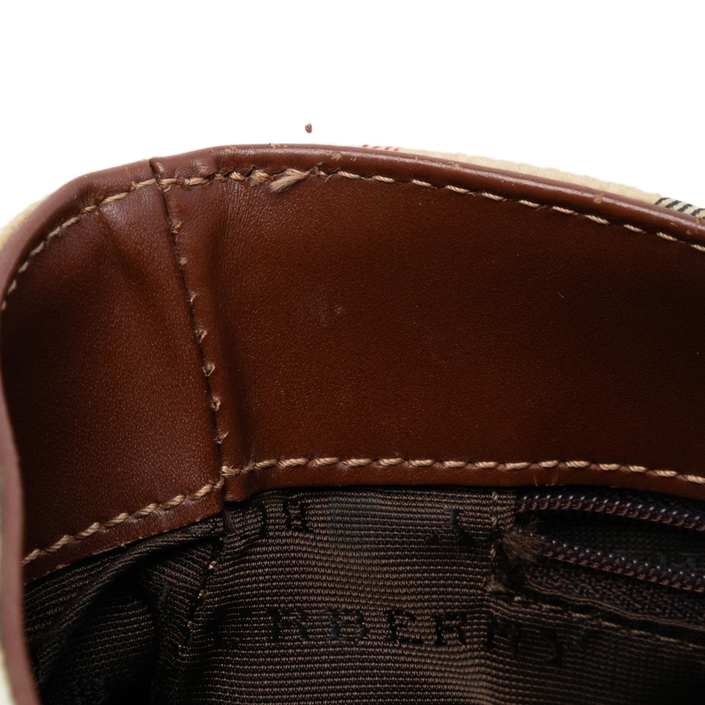 Burberry Haymarket Check Coated Canvas Handbag