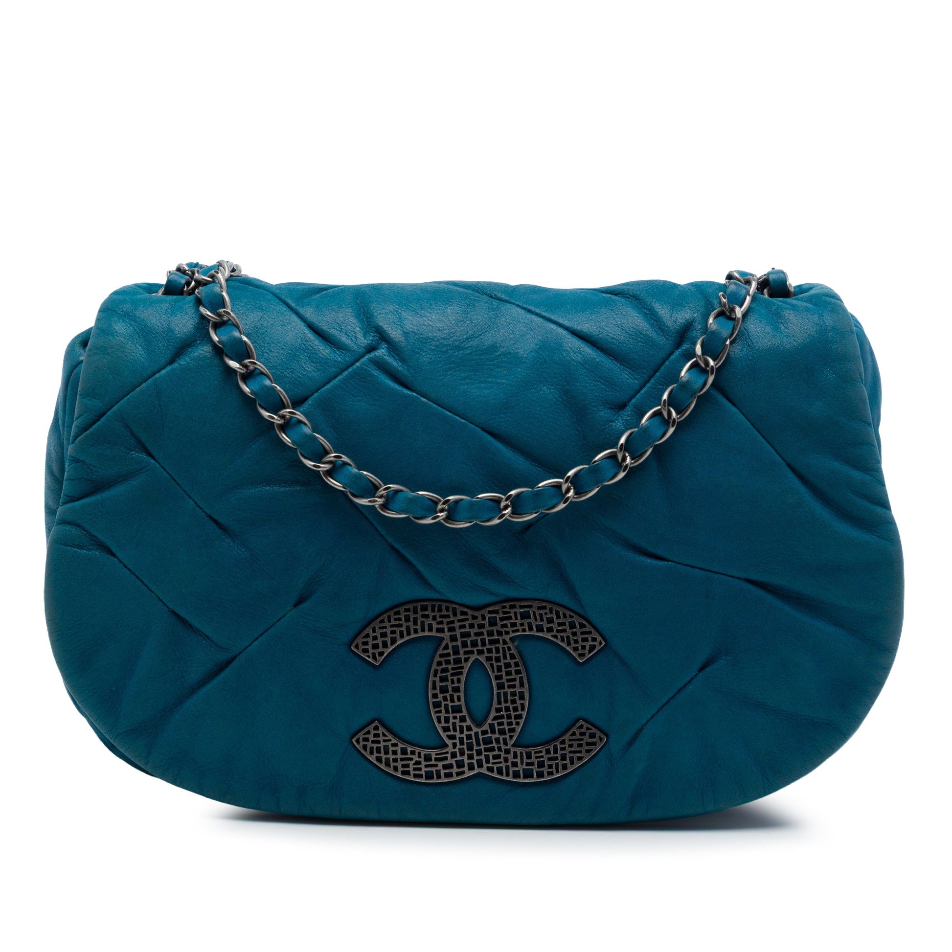 Chanel Iridescent Calfskin East Glint Flap