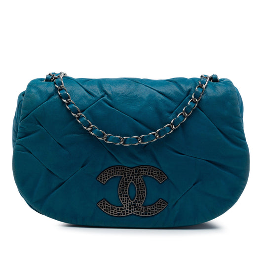 Chanel Iridescent Calfskin East Glint Flap