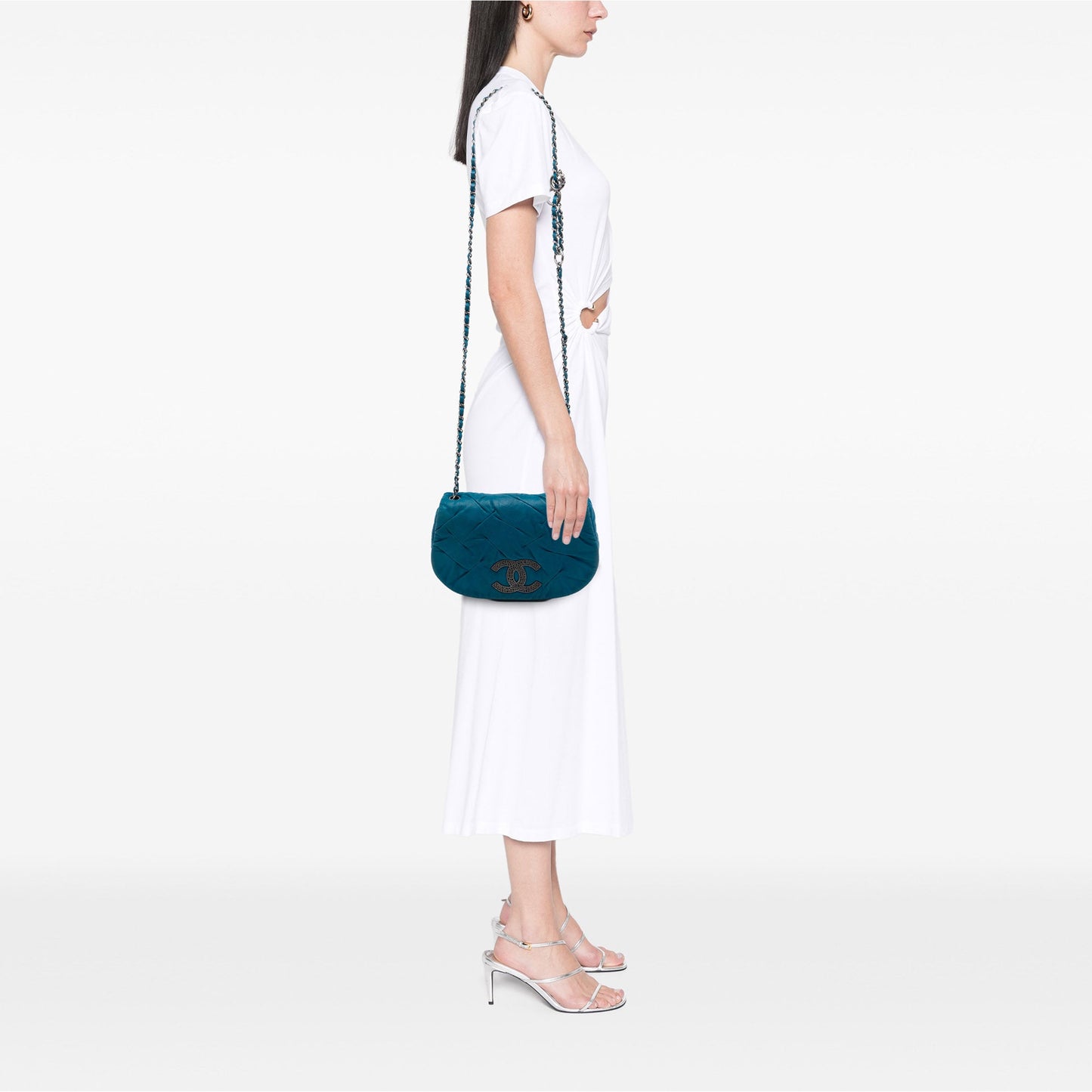 Chanel Iridescent Calfskin East Glint Flap