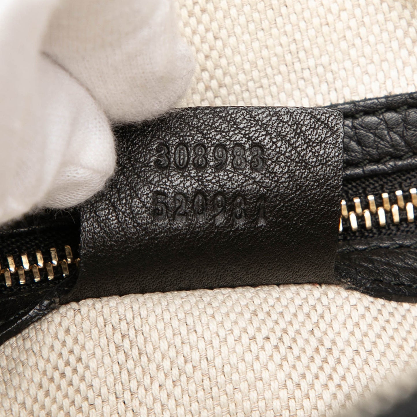Gucci Pebbled Calfskin Soho Chain Zip Shoulder Bag