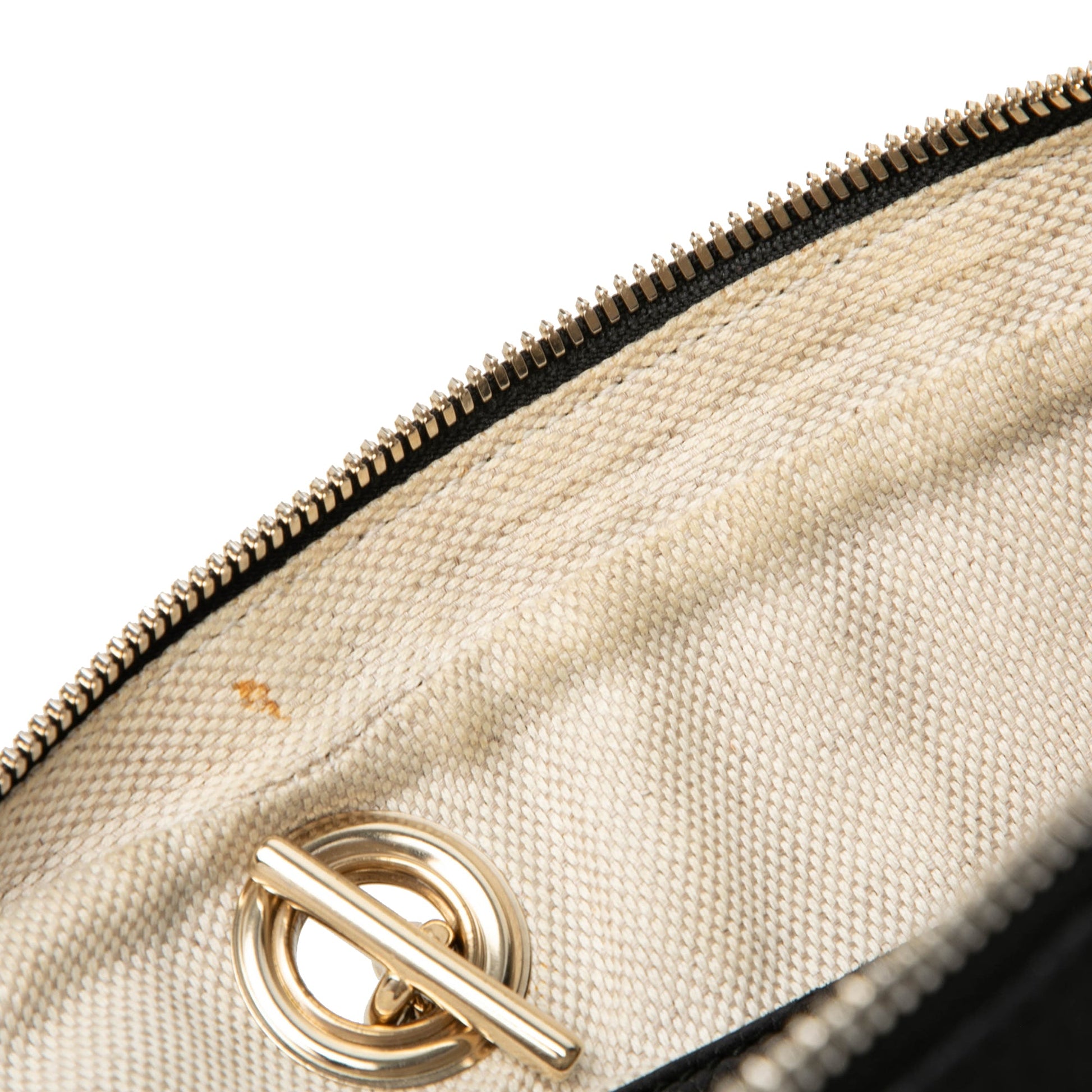 Gucci Pebbled Calfskin Soho Chain Zip Shoulder Bag