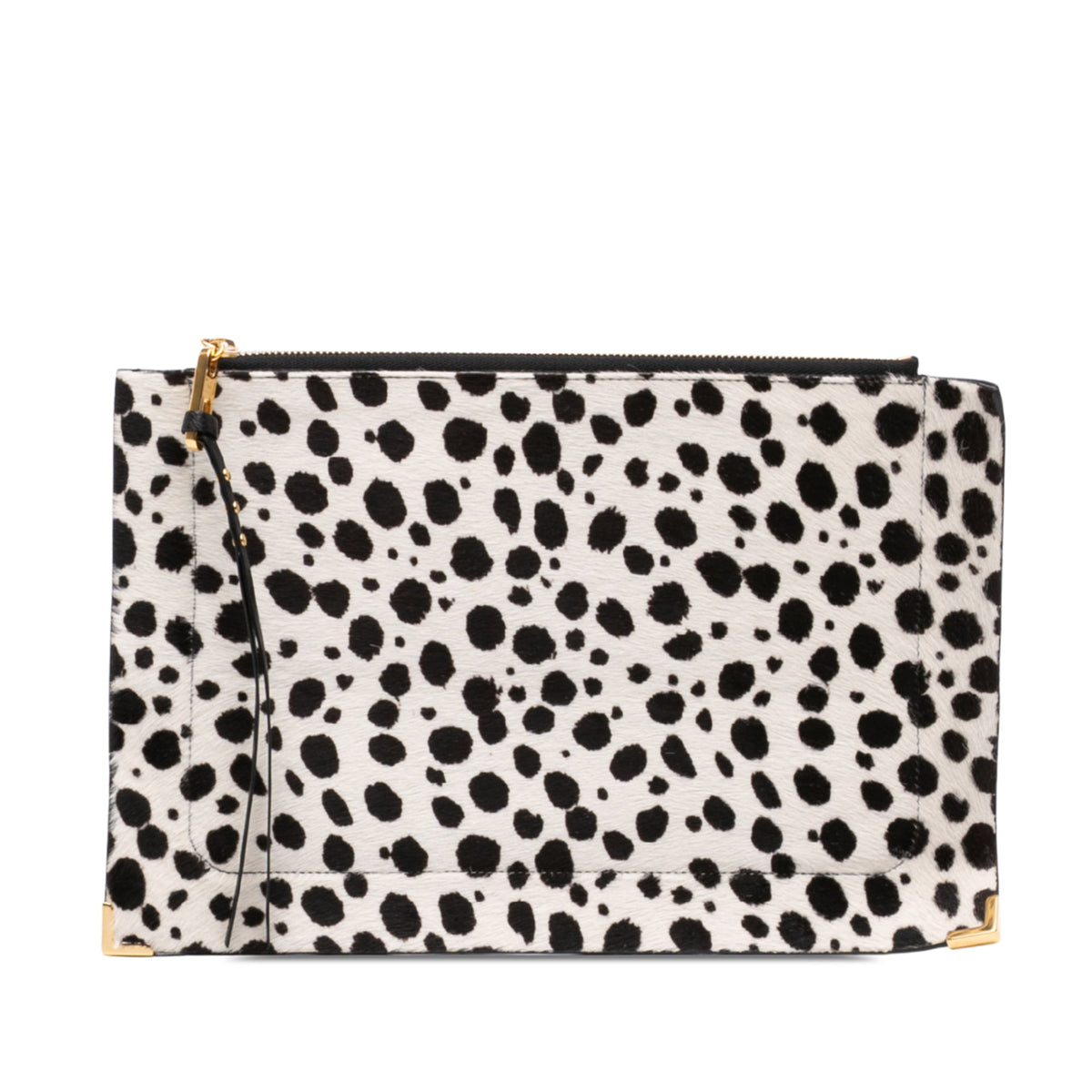 Chloé Ponyhair Dalmatian Print Clutch