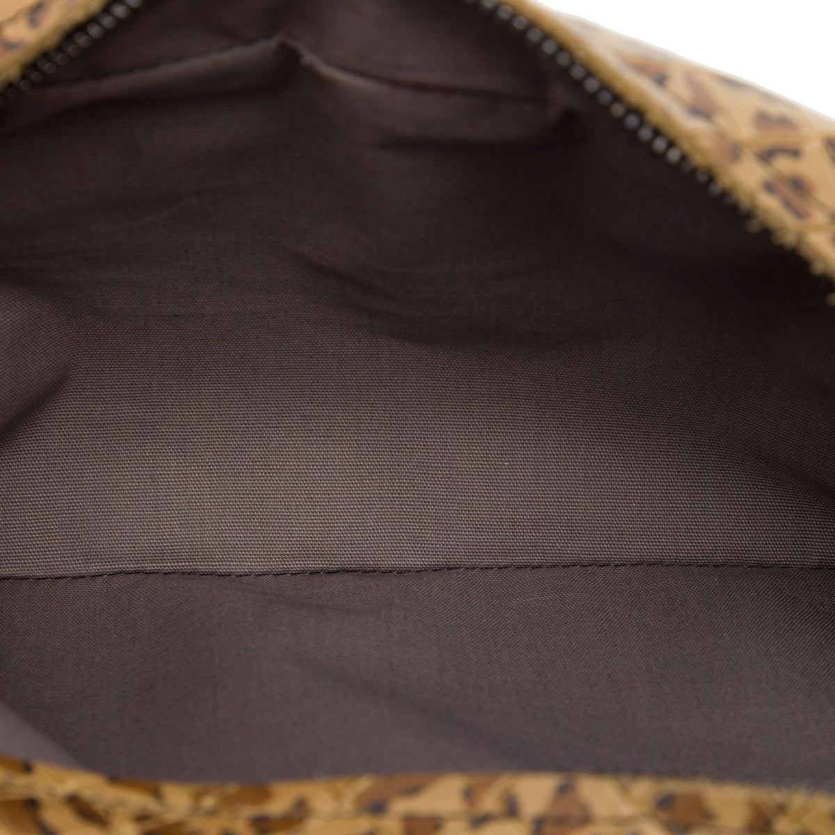 Bottega Veneta Small Calfskin Intrecciomirage Leopard Print Chain Flap Crossbody — Brown