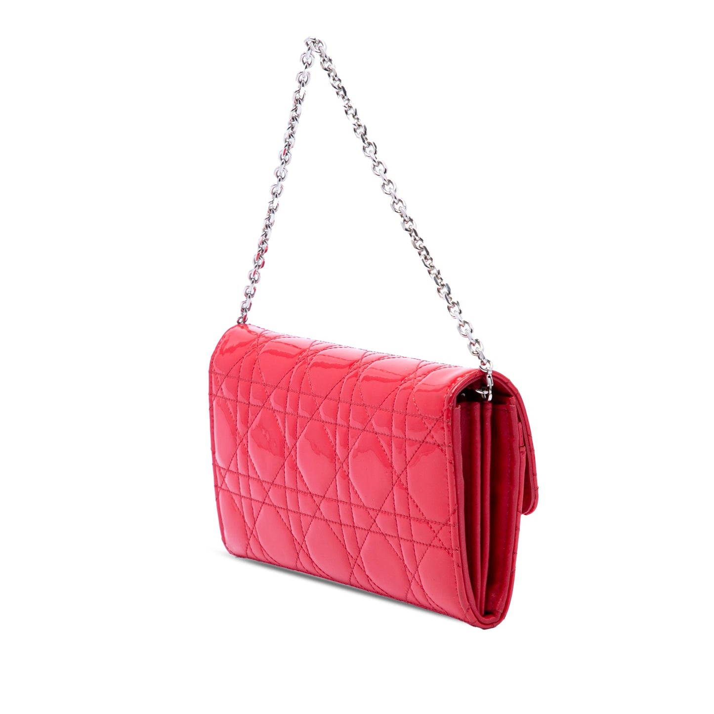 Dior Patent Cannage Miss Dior Wallet on Chain