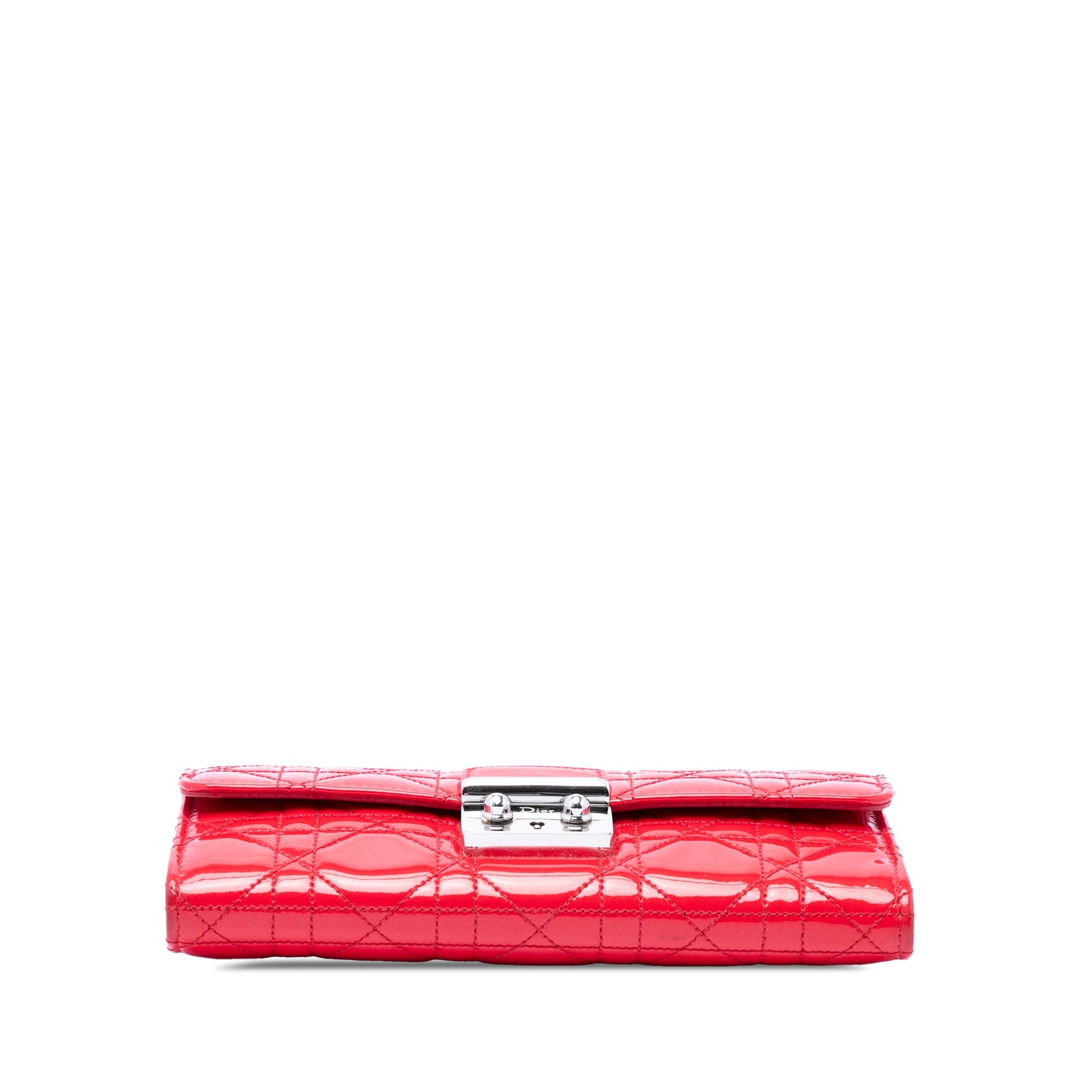 Dior Patent Cannage Miss Dior Wallet on Chain