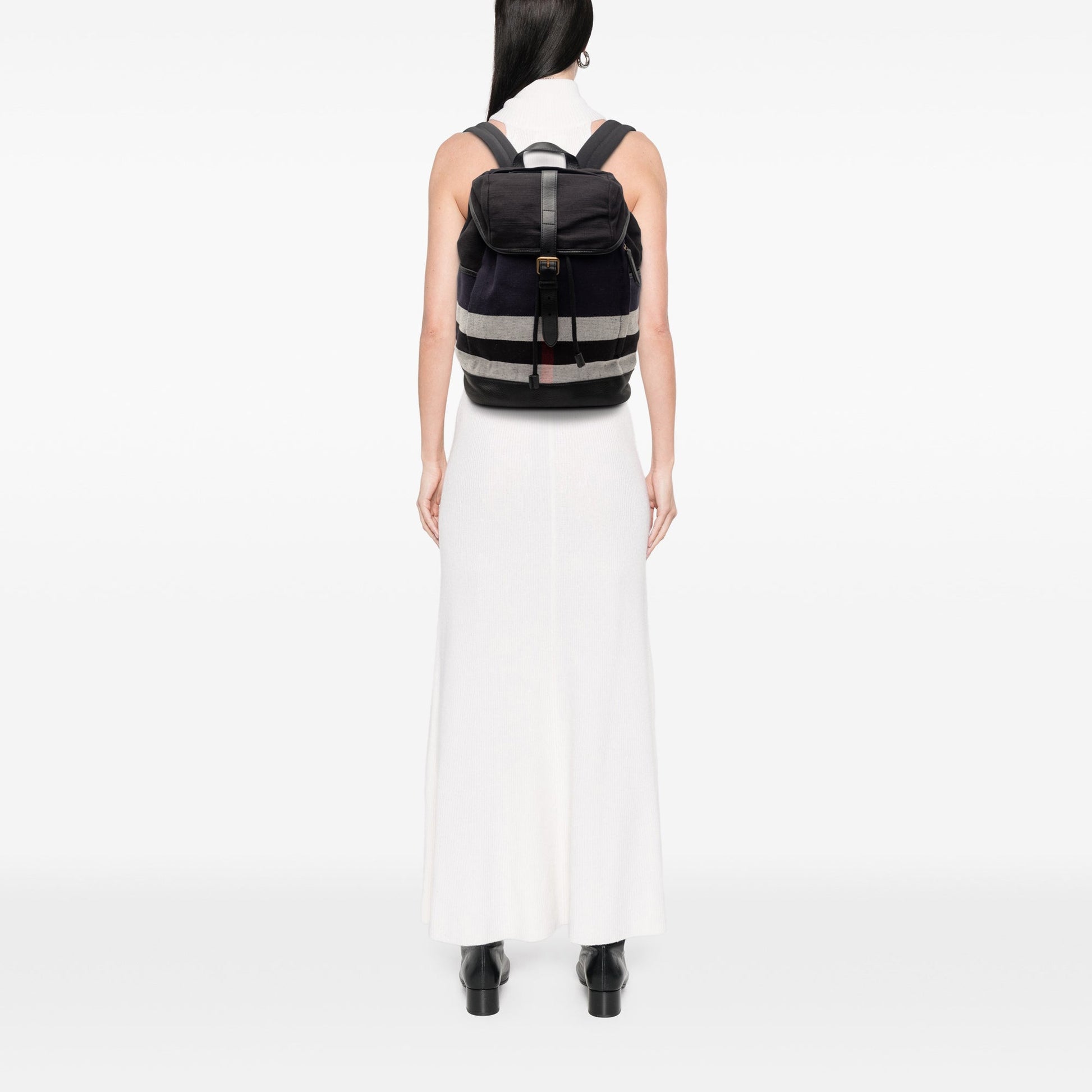 Burberry Mega Check Canvas Drifton Backpack