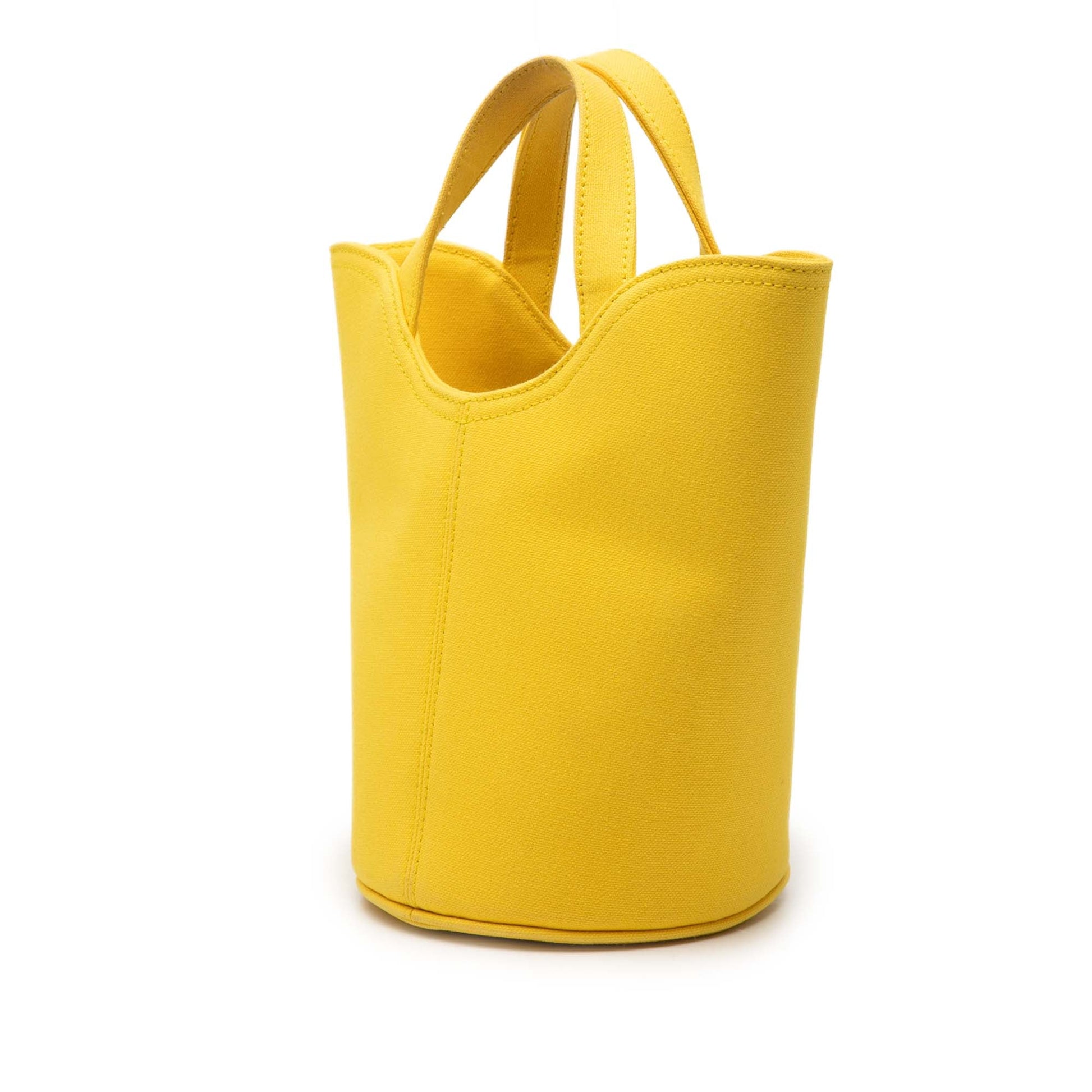 Balenciaga Canvas Wave Bucket Bag XS