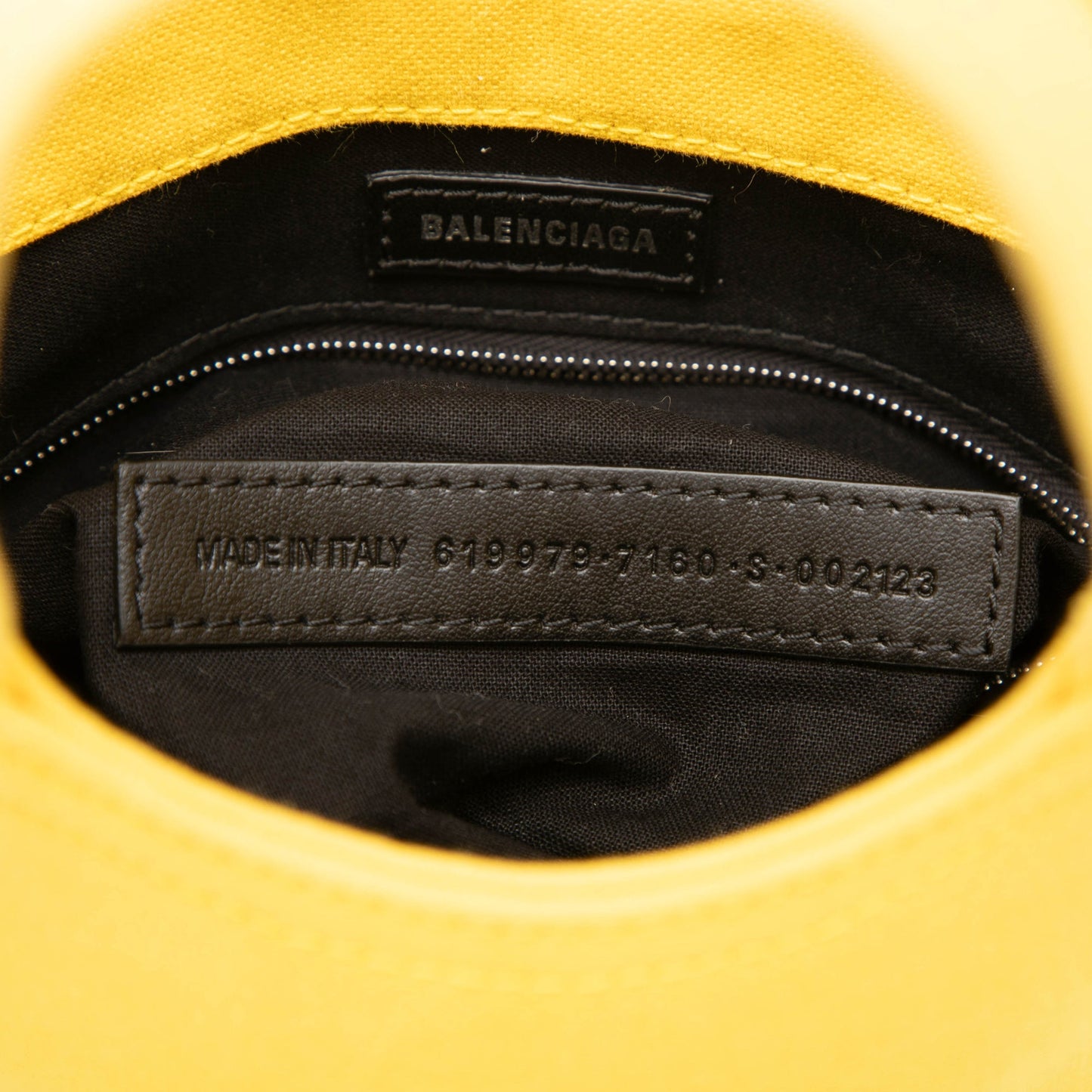 Balenciaga Canvas Wave Bucket Bag XS