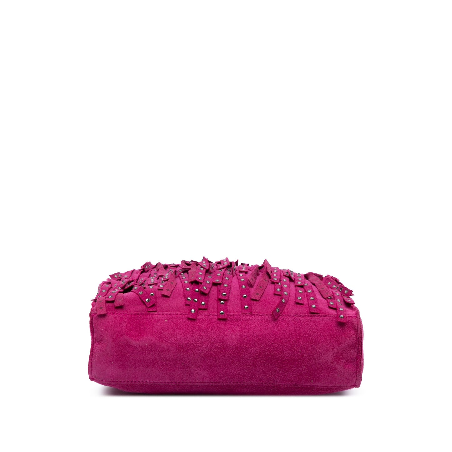 Chanel Mini Suede Studded Fringe Tote