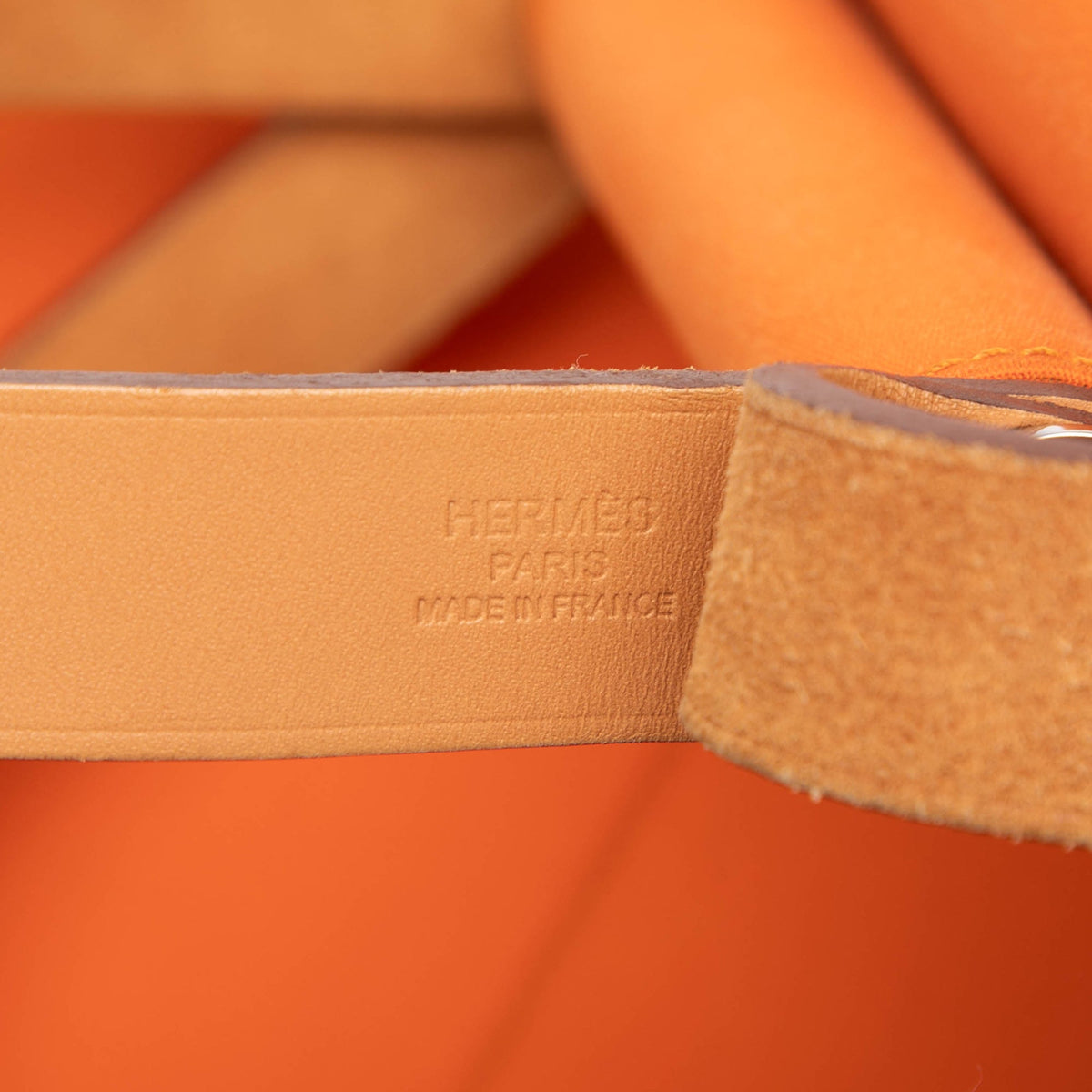 Hermès Toile Cabag Elan PM — Orange