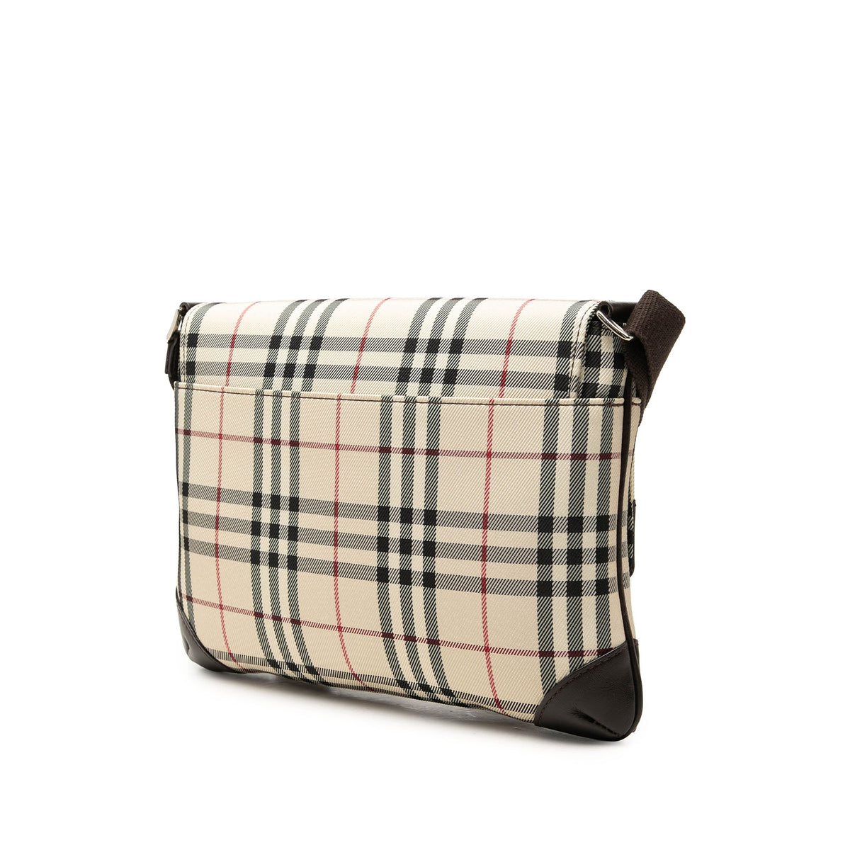 Burberry House Check Canvas Flap Crossbody
