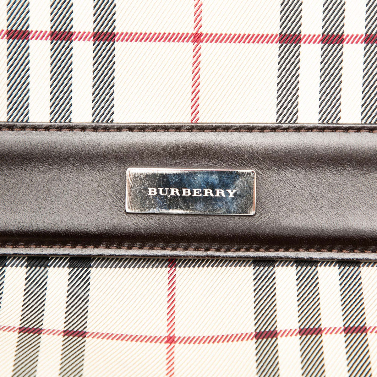 Burberry House Check Canvas Flap Crossbody