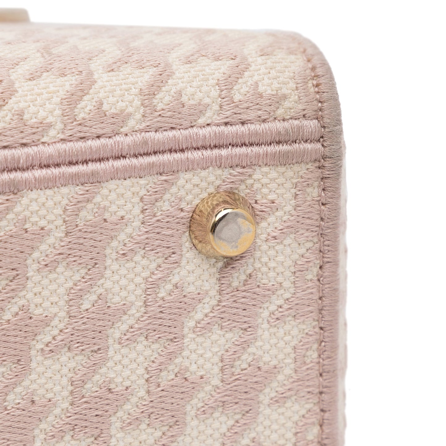Dior Medium Embroidered Canvas Houndstooth Lady D Lite